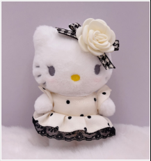 Keychain - 4-inch Sitting Hello Kitty